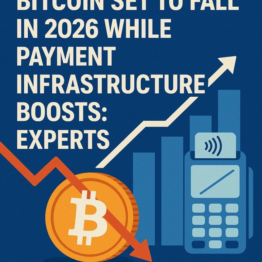 Bitcoin Set To Fall In 2026 While Payment Infrastructure Boosts: Experts