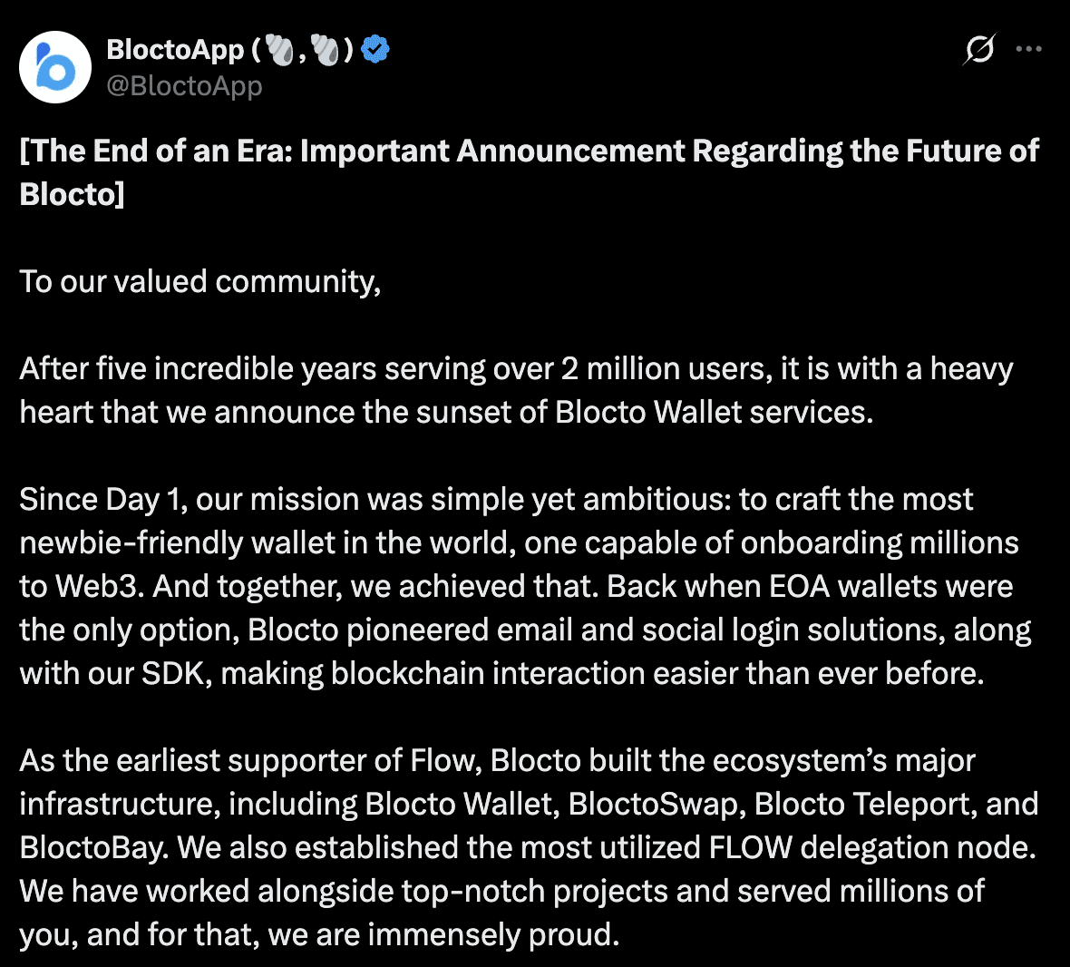 加密貨幣-錢包-Blocto-結束營運