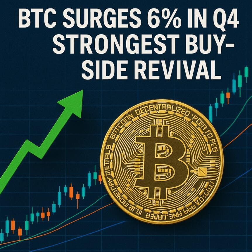 Btc Surges 6% In Q4's Strongest Buy-Side Revival