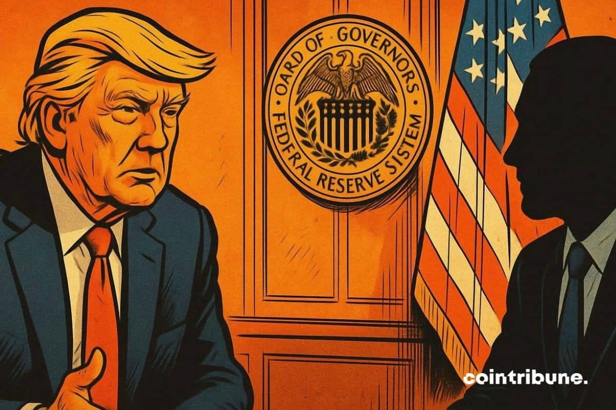 Donald Trump qui passe l’entretien pour le futur président de la Fed, en remplacement de Jerome Powell.