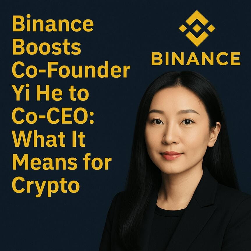 Binance Boosts Co-Founder Yi He To Co-Ceo: What It Means For Crypto