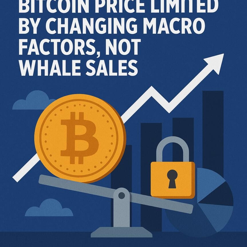 Bitcoin Price Limited By Changing Macro Factors, Not Whale Sales