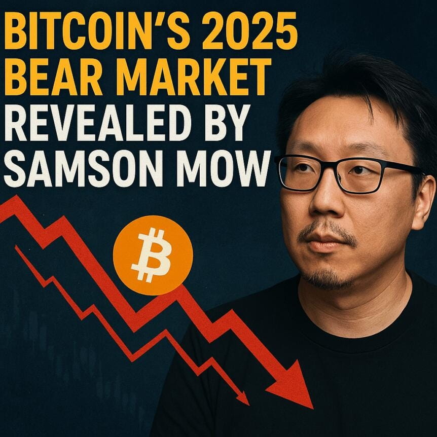 Bitcoin’s 2025 Bear Market Revealed By Samson Mow