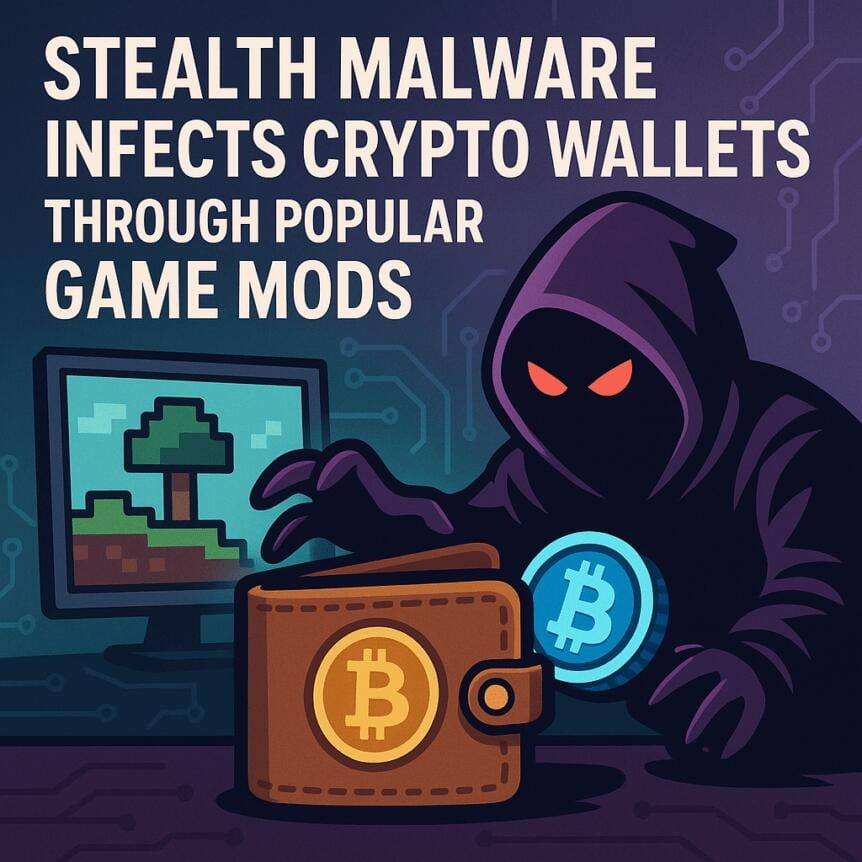 Stealth Malware Infects Crypto Wallets Through Popular Game Mods