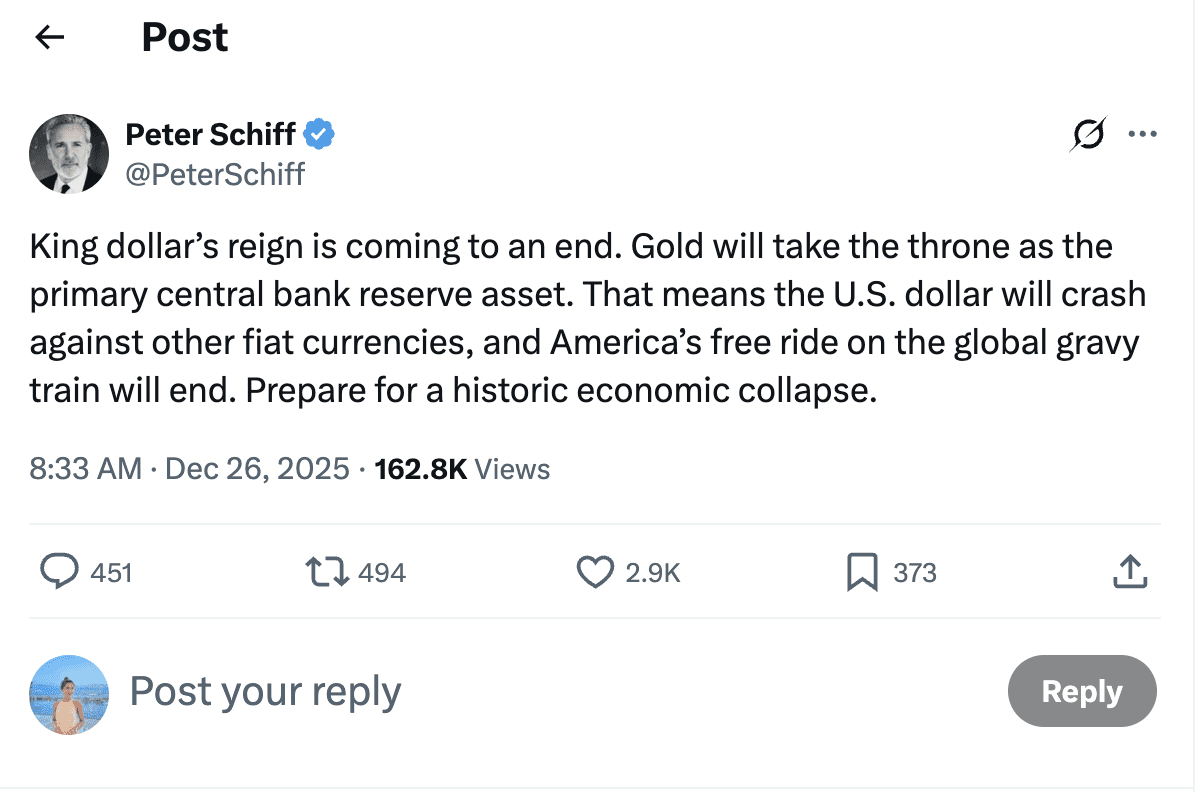 彼得·施夫：要为一次历史性的经济崩溃做好准备| Bigcoin发布于币安广场