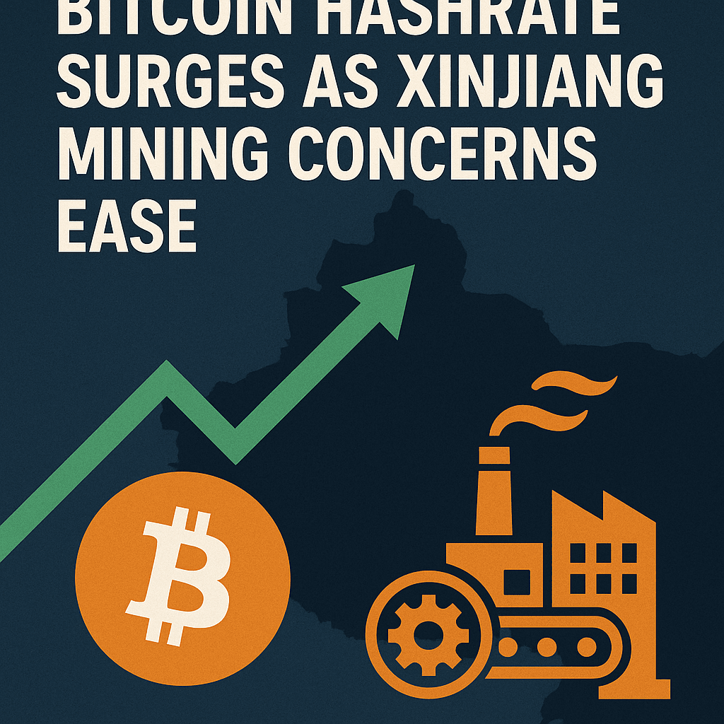 Bitcoin Hashrate Surges As Xinjiang Mining Concerns Ease