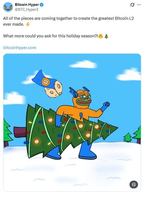 Bitcoin Hyper Twitter Post