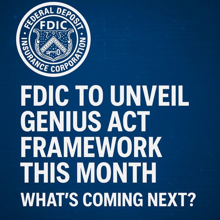 Fdic To Unveil Genius Act Framework This Month — What's Coming Next?