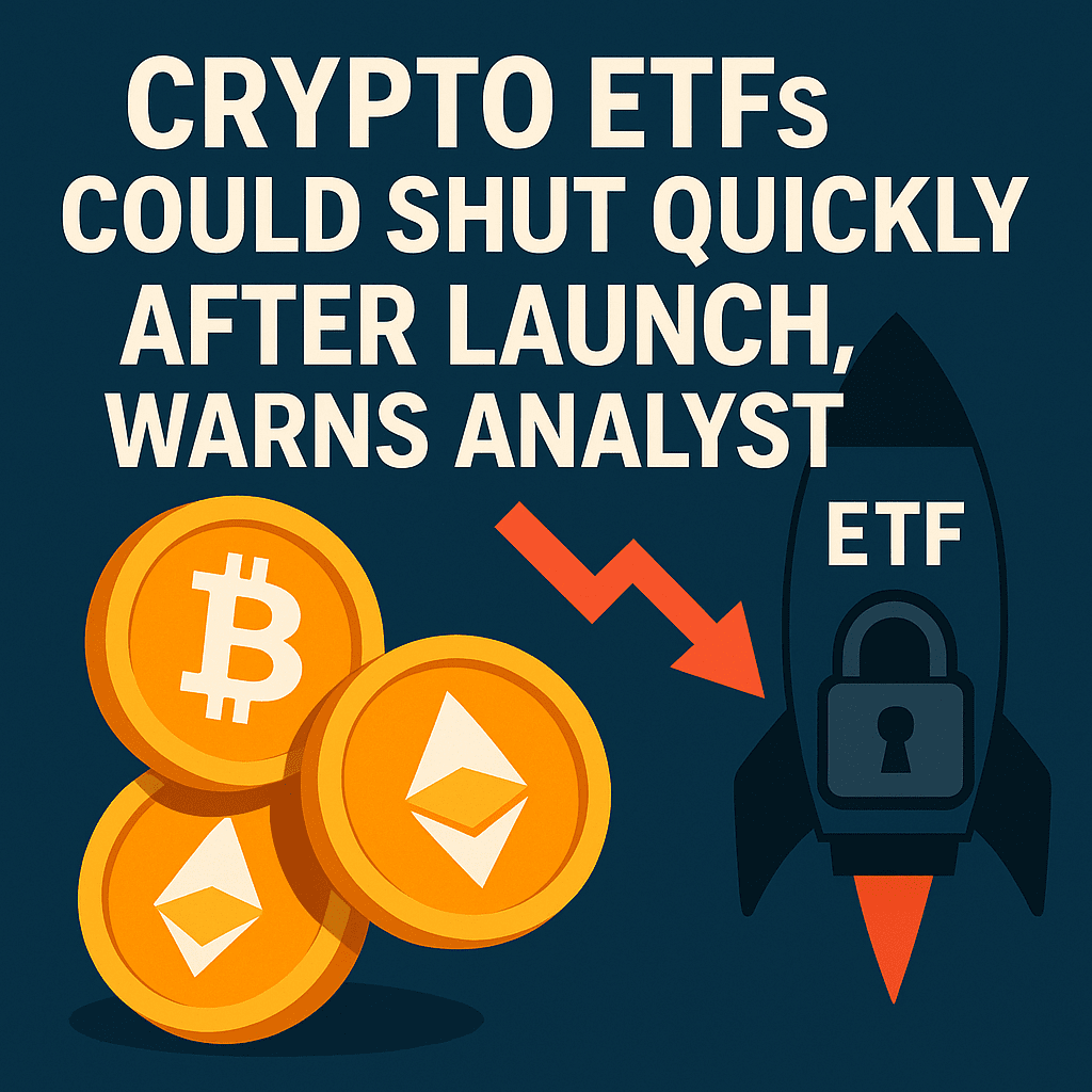 Crypto Etfs Could Shut Quickly After Launch, Warns Analyst