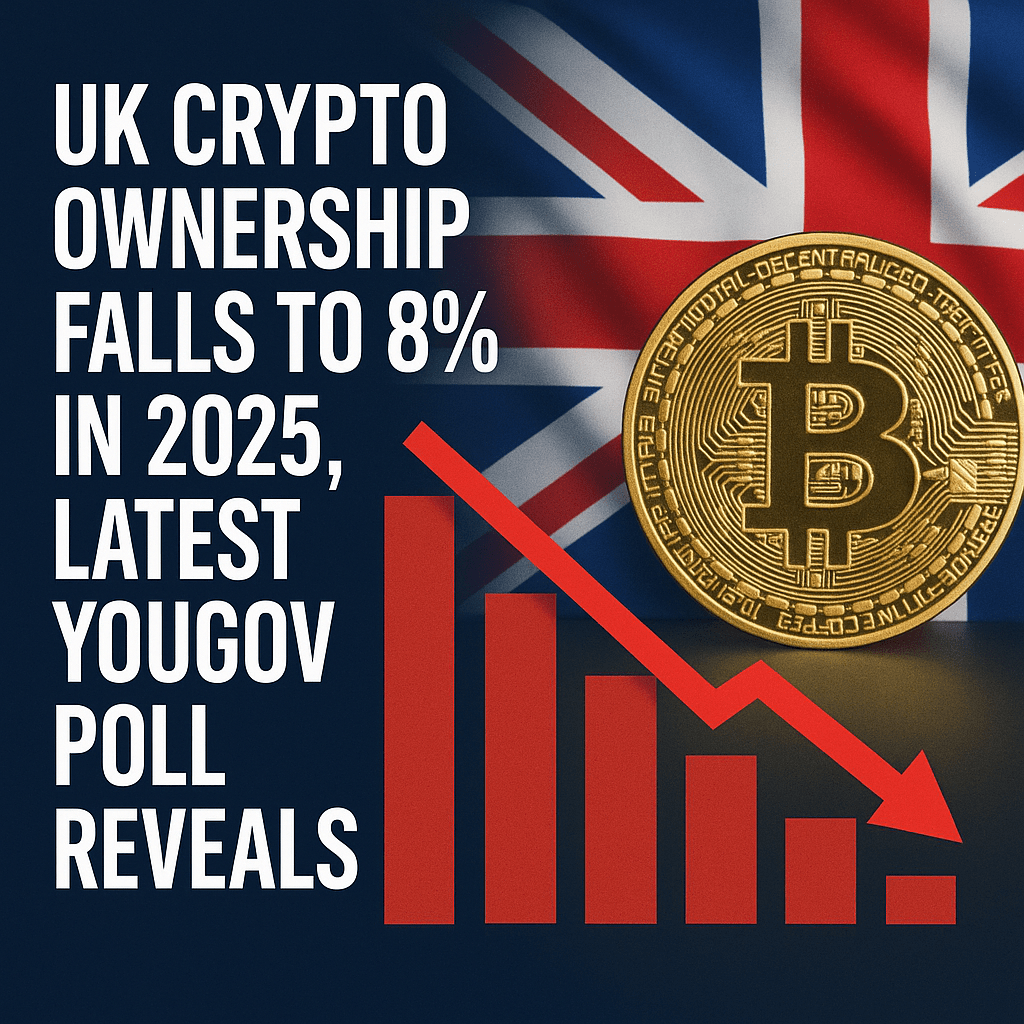Uk Crypto Ownership Falls To 8% In 2025, Latest Yougov Poll Reveals