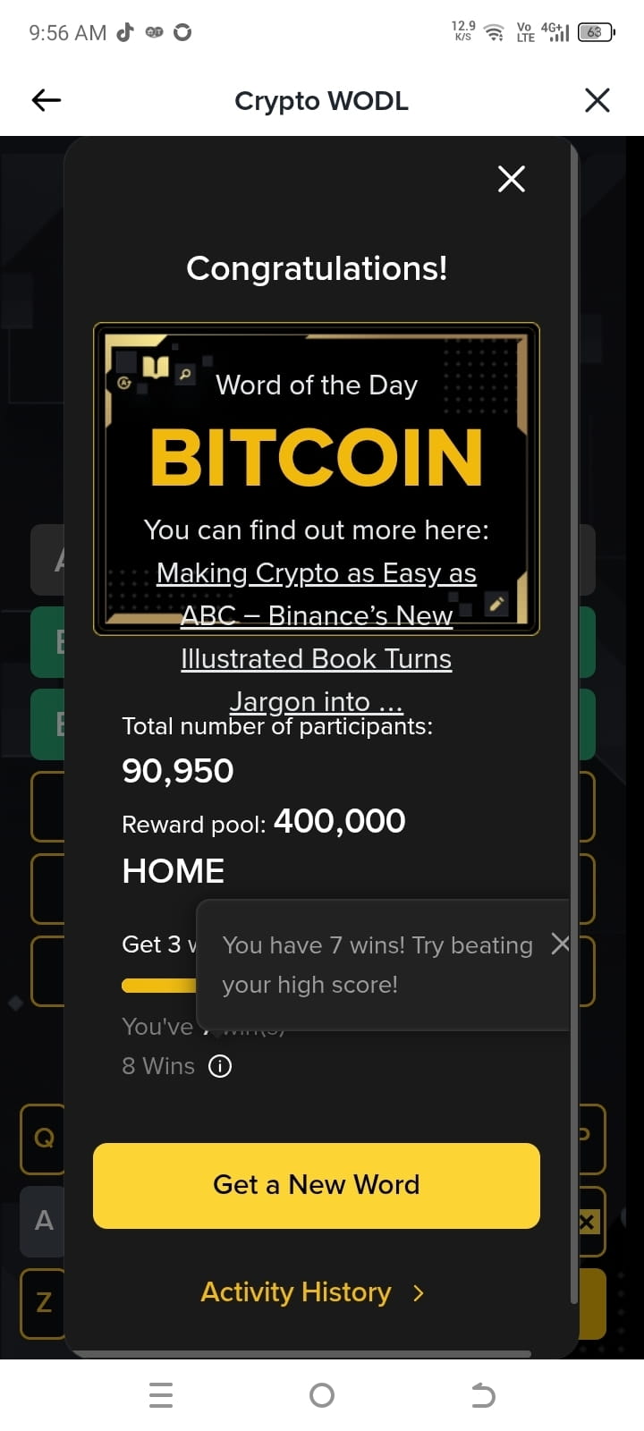 Word of the Day: Test Your Knowledge on “Binance Junior” to Unlock HOME  Rewards! | Binance Announcement on Binance Square