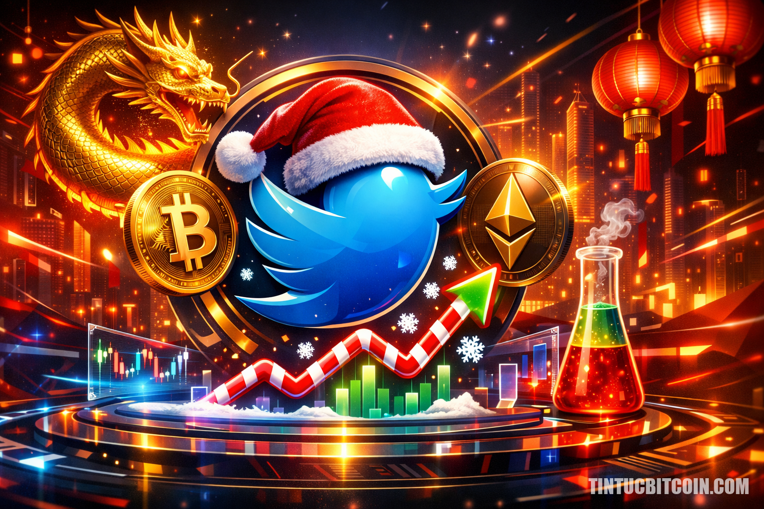 Crypto Twitter Trung Quốc xem Santa Rally là phép thử cho 2026