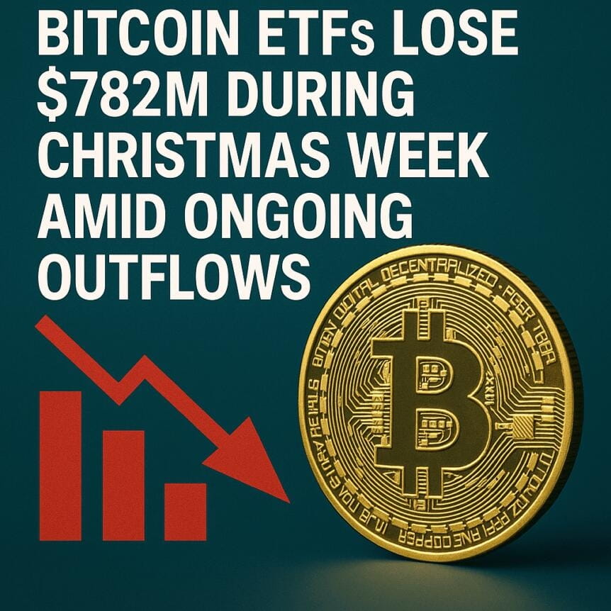 Bitcoin Etfs Lose $782m During Christmas Week Amid Ongoing Outflows