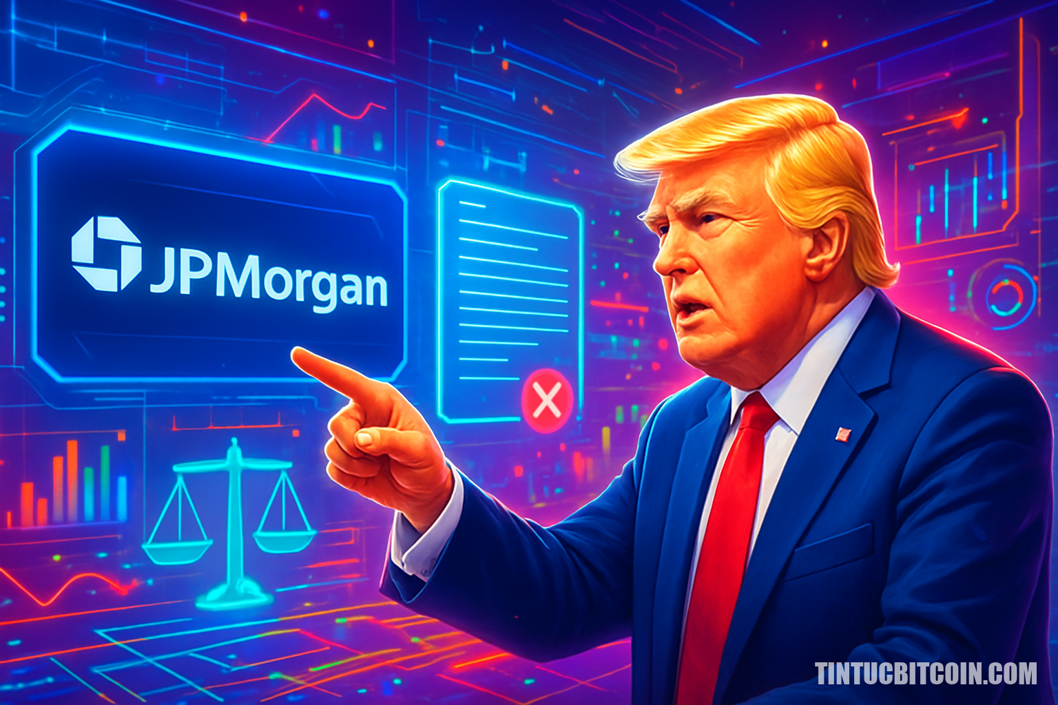 Trump kiện JPMorgan vì ngừng cung cấp dịch vụ