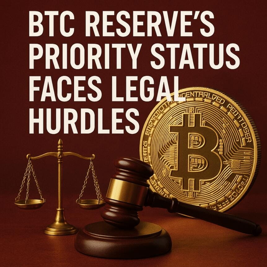 Btc Reserve's Priority Status Faces Legal Hurdles