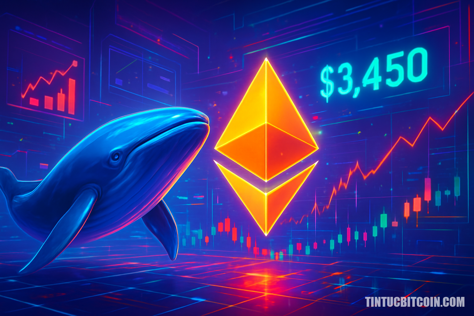 Cá voi rút khỏi Ethereum: giá điều chỉnh hay vượt 3.450 USD?