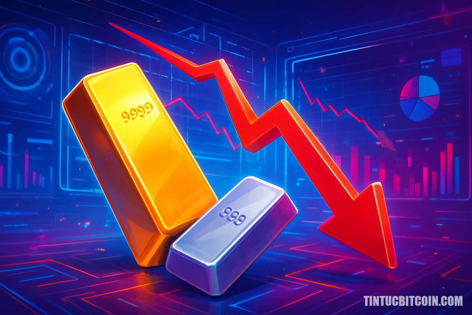 Giá vàng và bạc lao dốc sau thay đổi từ Fed