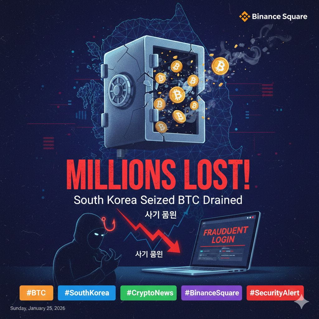 SouthKoreaSeizedBTCLoss 🚨 South Korean Authorities Lose Mi | AlicryptoX_79  en Binance Square