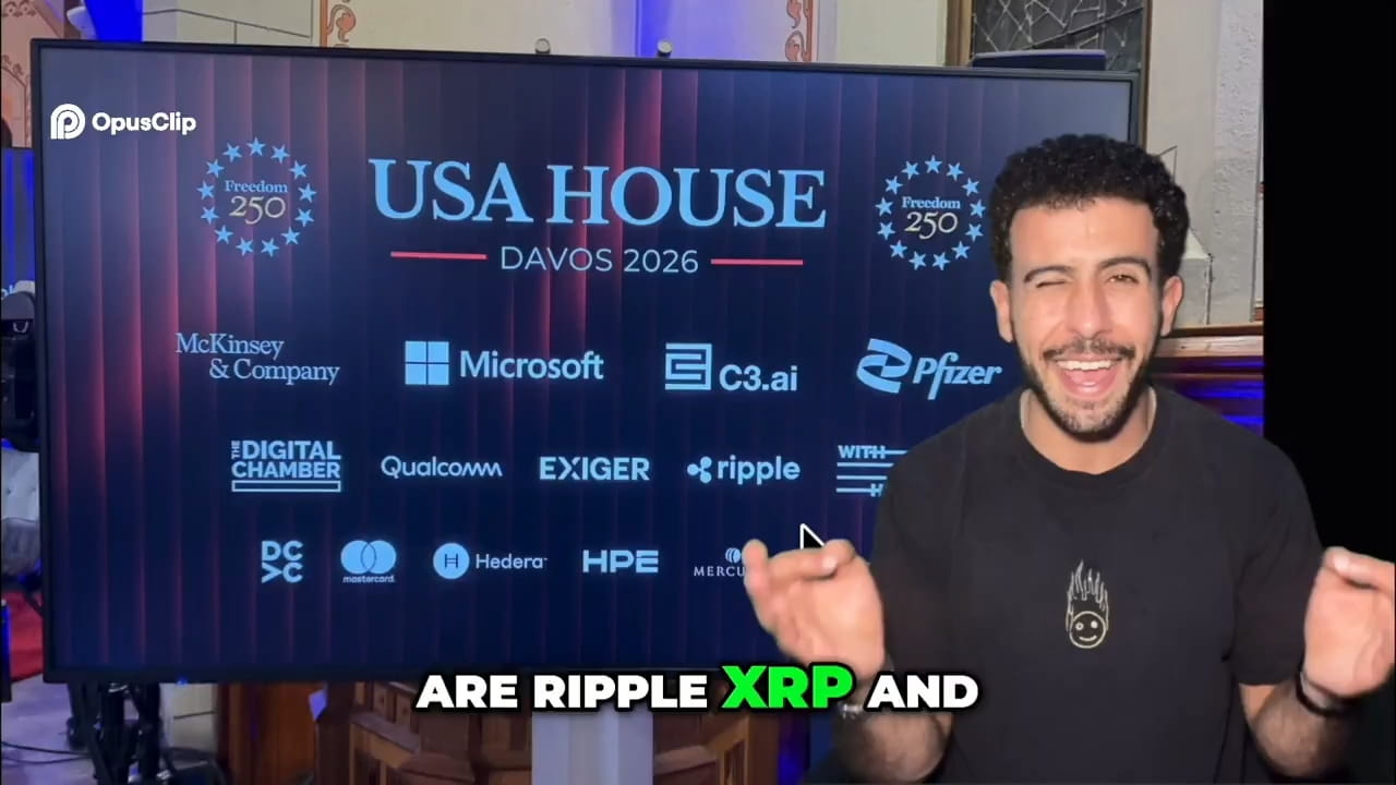 🚨$XRP & $HBAR BREAKING NEWS!!! (U.S. GOVERNMENT AT DAVOS 2026)🚨 Ripple ($ XRP) and Hedera ($HBAR) are confirmed participants at the USA House during  DAVOS + WEF 2026 alongside Freedom 250, where discussions