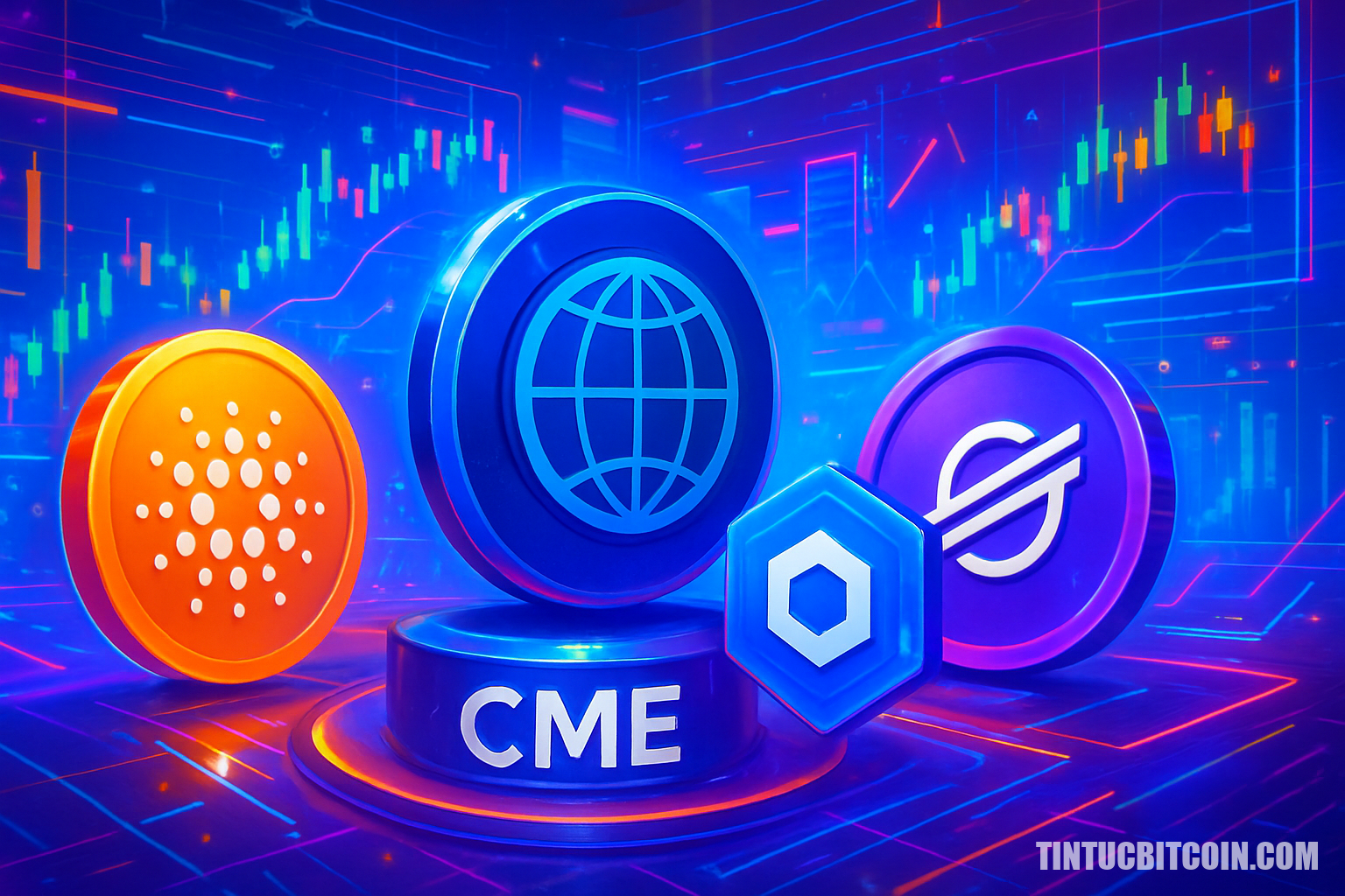 CME mở rộng hợp đồng tương lai crypto với ADA, LINK, XLM