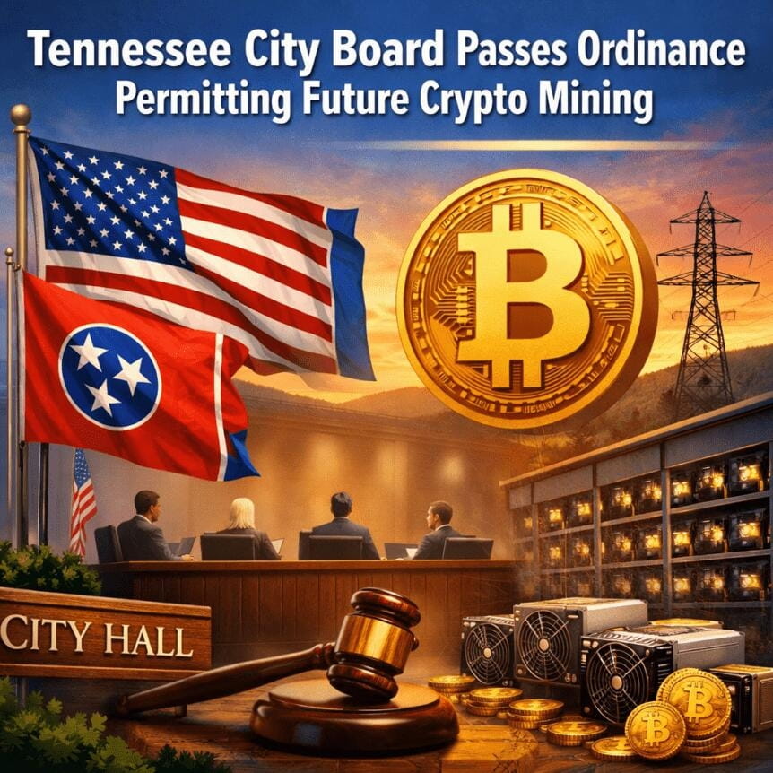 Tennessee City Board Passes Ordinance Permitting Future Crypto Mining