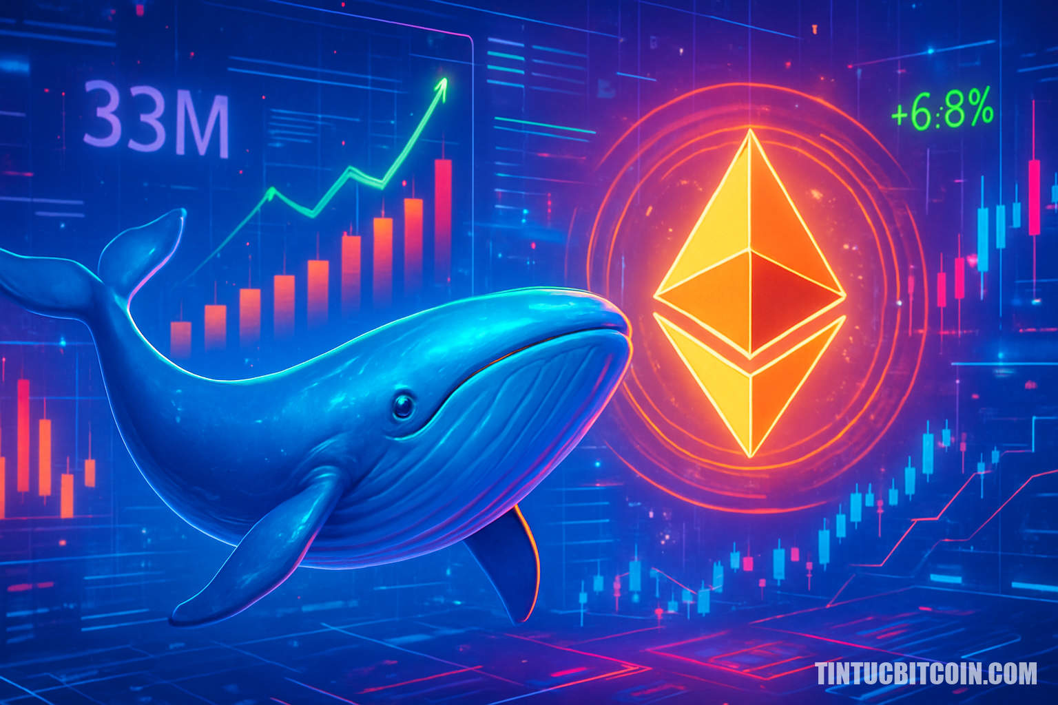 Cá voi mua 33 triệu USD có giúp Ethereum xóa lỗ gần đây?