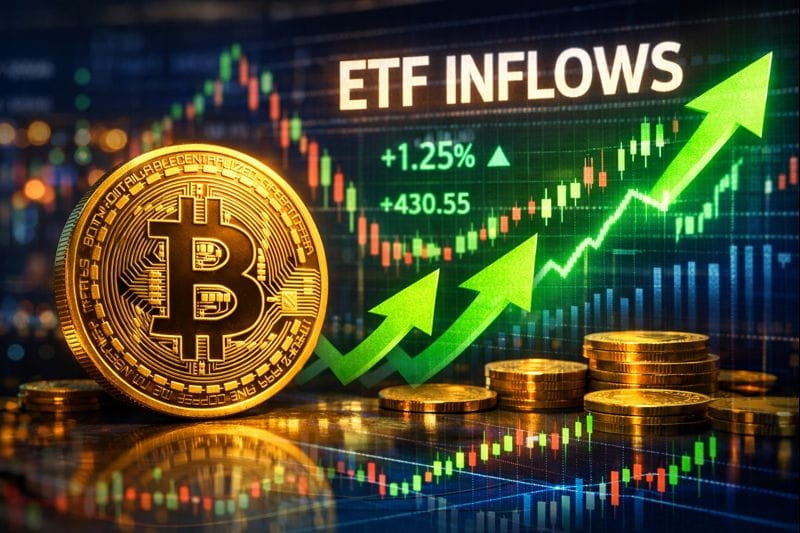 Bitcoin Climbs To Two-Month High As Etf Inflows Return