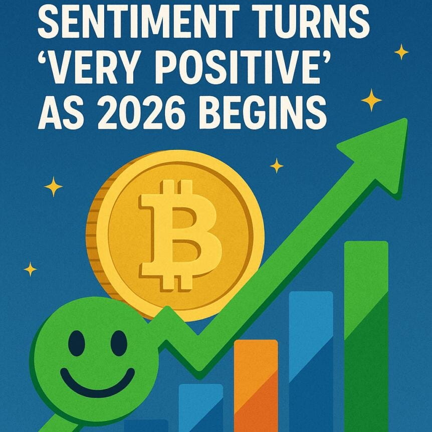 Crypto Market Sentiment Turns 'very Positive' As 2026 Begins