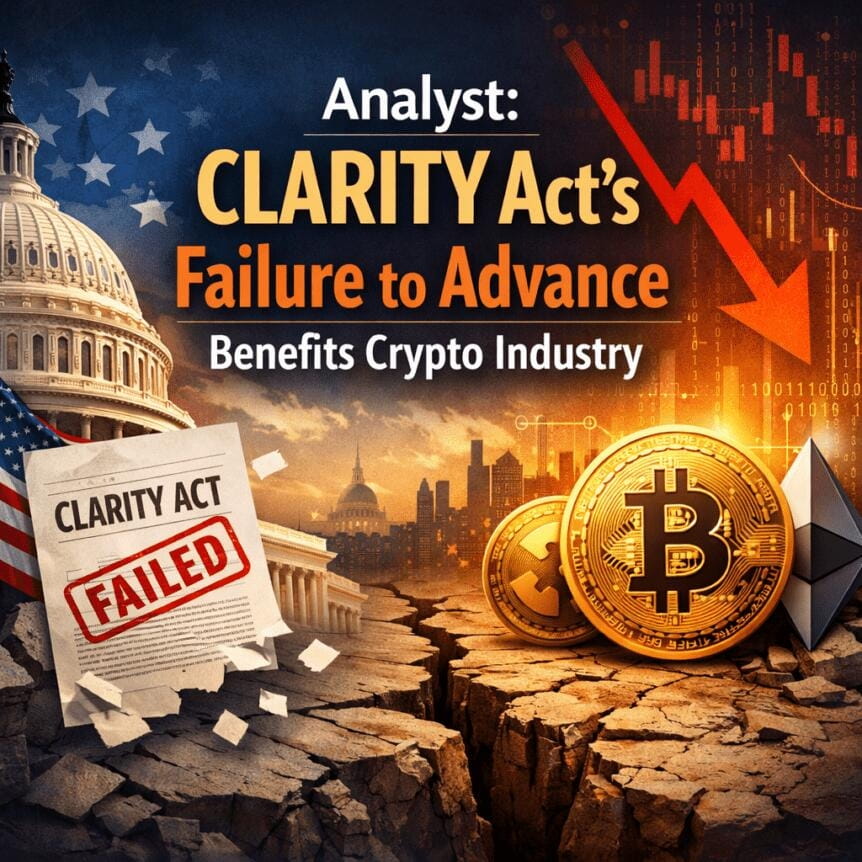 Analyst: Clarity Act's Failure To Advance Benefits Crypto Industry