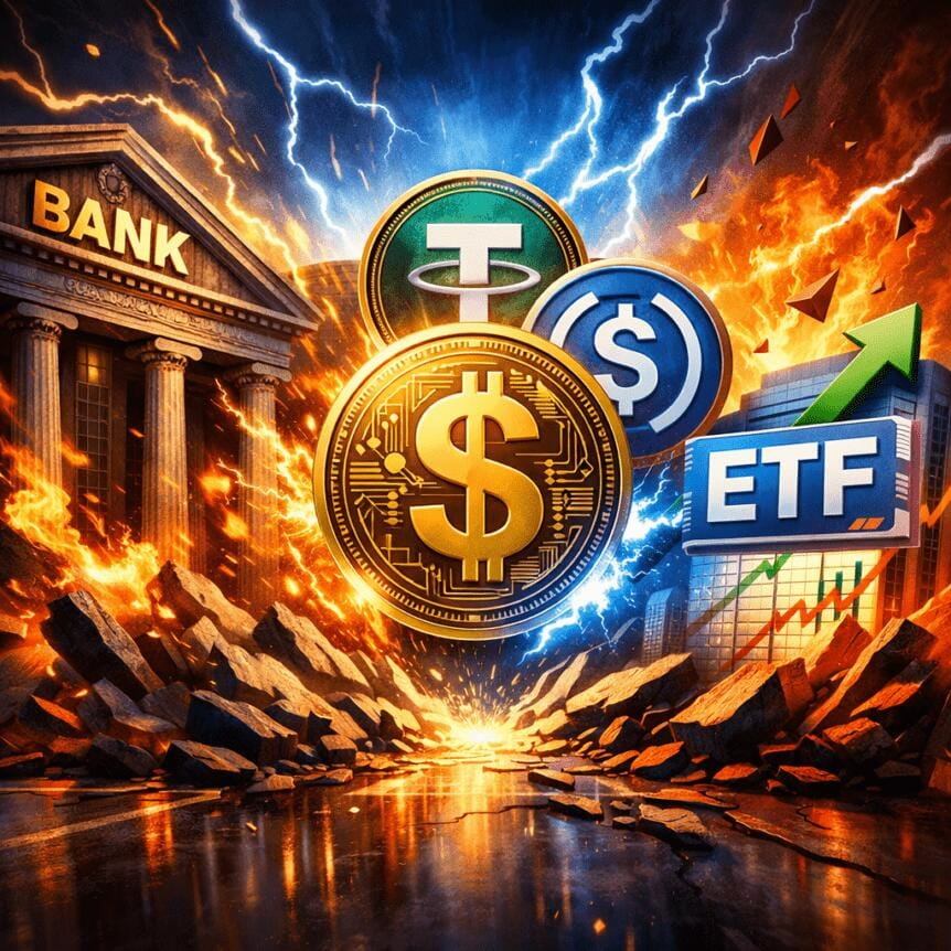 Banks, Stablecoins And Etfs Clash In Crypto's Next Phase