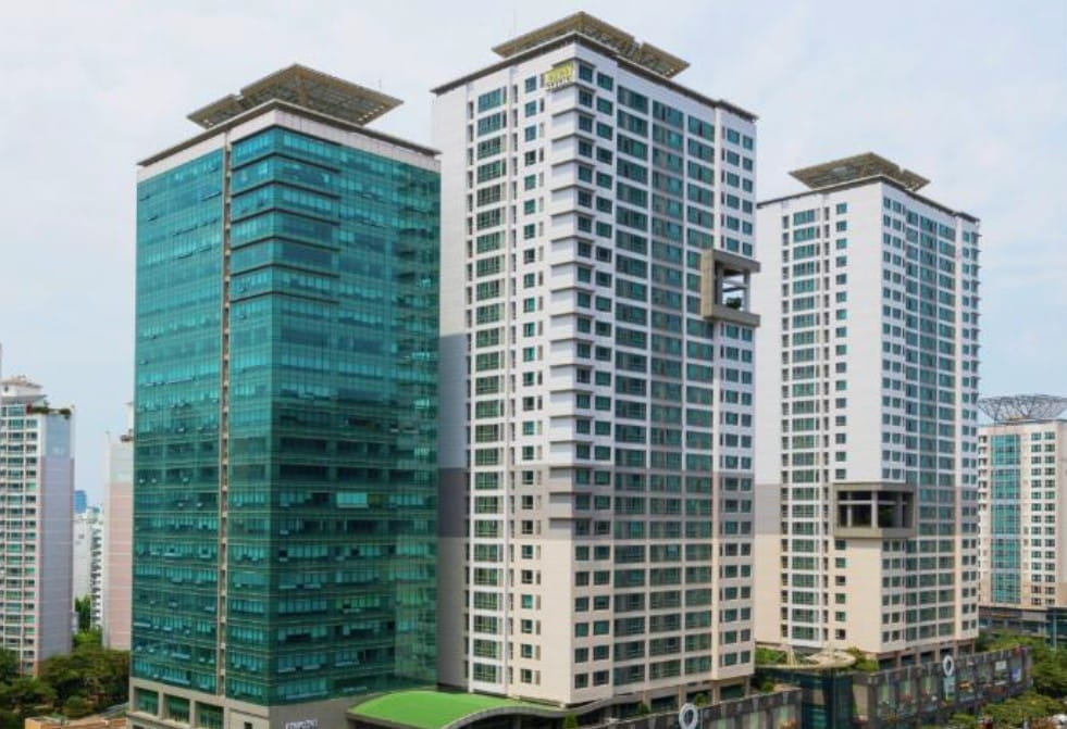 Typical South Korean apartment complex