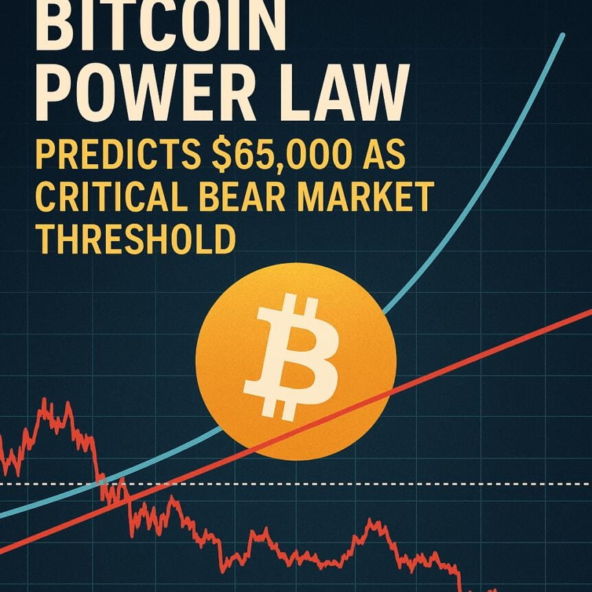 Bitcoin Power Law Predicts $65,000 As Critical Bear Market Threshold