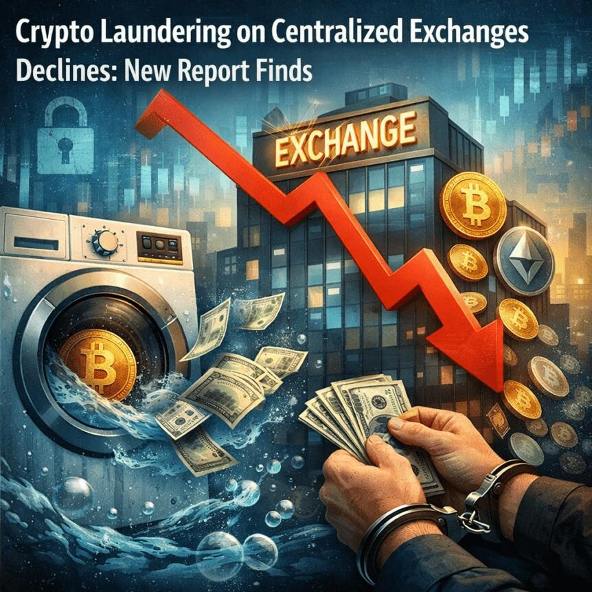 Crypto Laundering On Centralized Exchanges Declines: New Report Finds