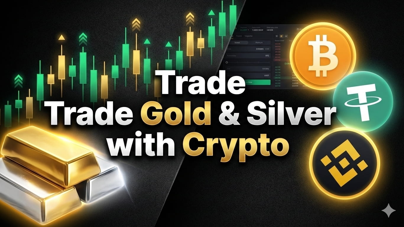 Trade Gold$XAU & Silver$XAG 24/7 Using Crypto | Binance Futures Explained  for Beginners In this video, I explain how retail traders can trade Gold  and Silver using crypto futures on Binance without