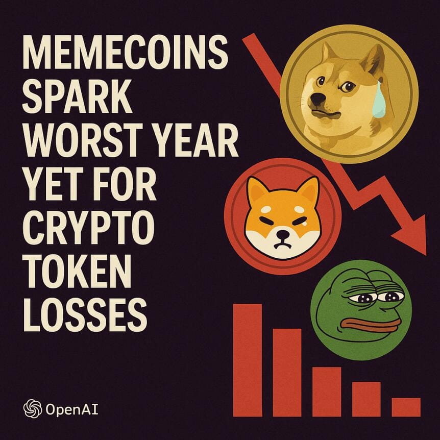 Memecoins Spark Worst Year Yet For Crypto Token Losses