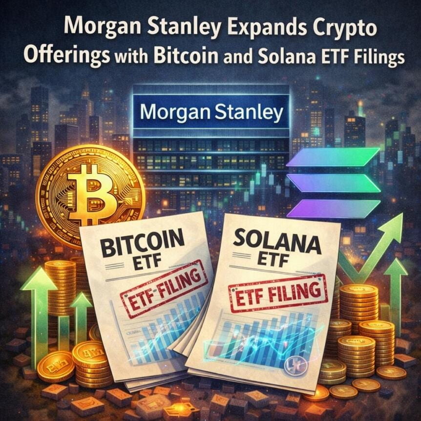 Morgan Stanley Expands Crypto Offerings With Bitcoin And Solana Etf Filings