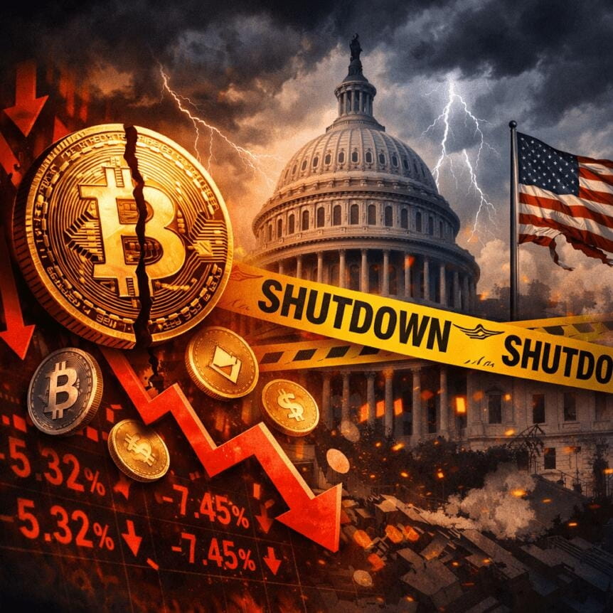 Crypto Market Drops $100b As Us Government Shutdown Fears Loom