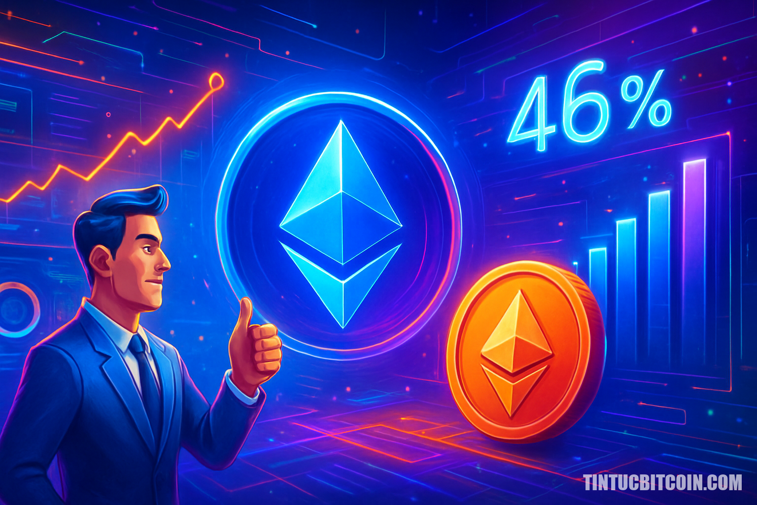 Staking Ethereum vượt 46% nguồn cung: Vì sao quan trọng với ETH