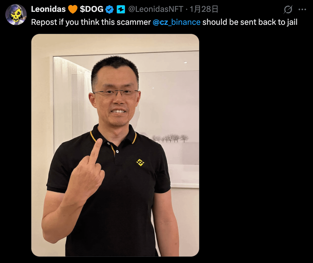 網友發文表示，趙長鵬應該被送回監獄