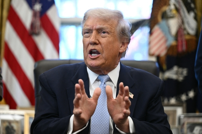 Tổng thống Mỹ Donald Trump tại Nhà Trắng ngày 17/11/2025. Ảnh: AFP