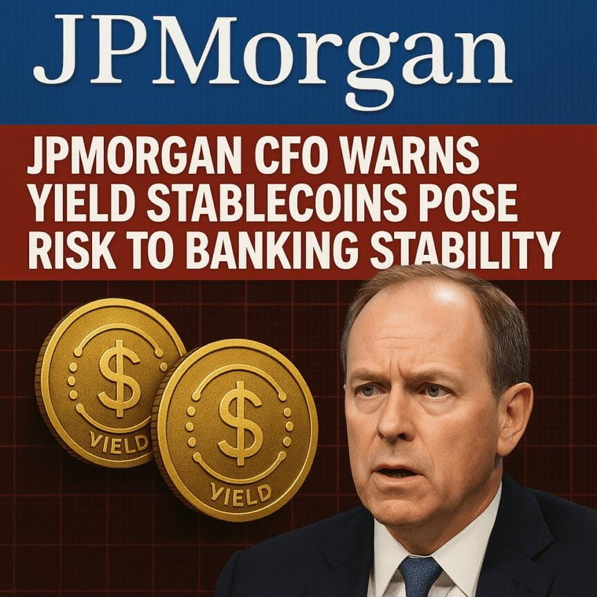 Jpmorgan Cfo Warns Yield Stablecoins Pose Risk To Banking Stability