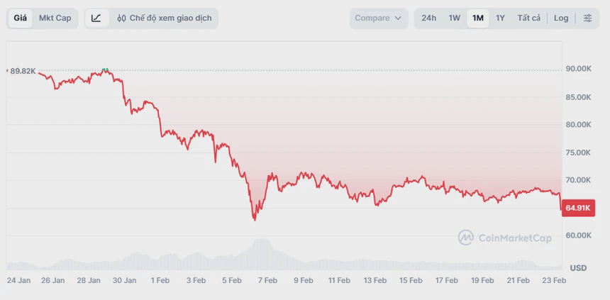 Hơn 135.000 người 'cháy' tài khoản vì Bitcoin lao dốc