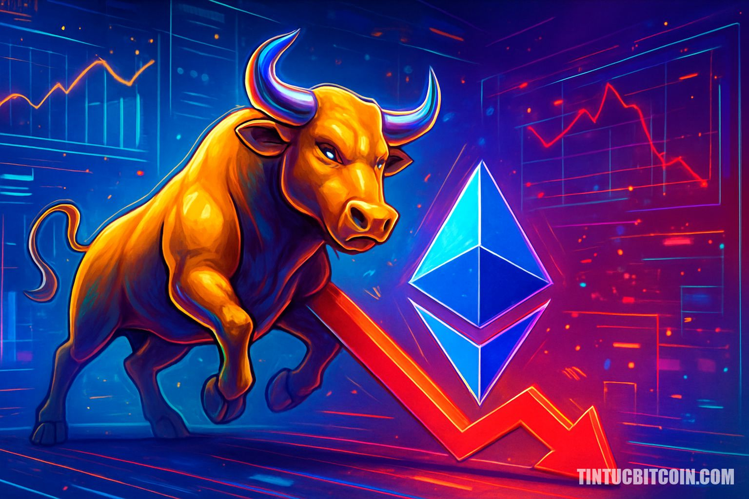 Phe bò Ethereum đối mặt khủng hoảng niềm tin, rủi ro giảm sâu hơn