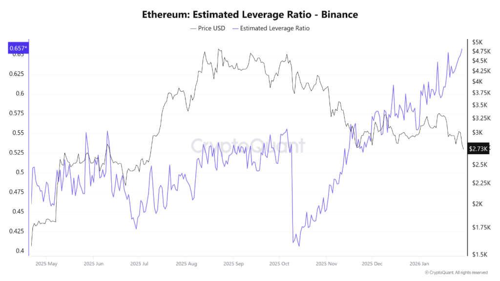 Ethereum Price Shows Rising Leverage Risk as Market Participation Thins<br />