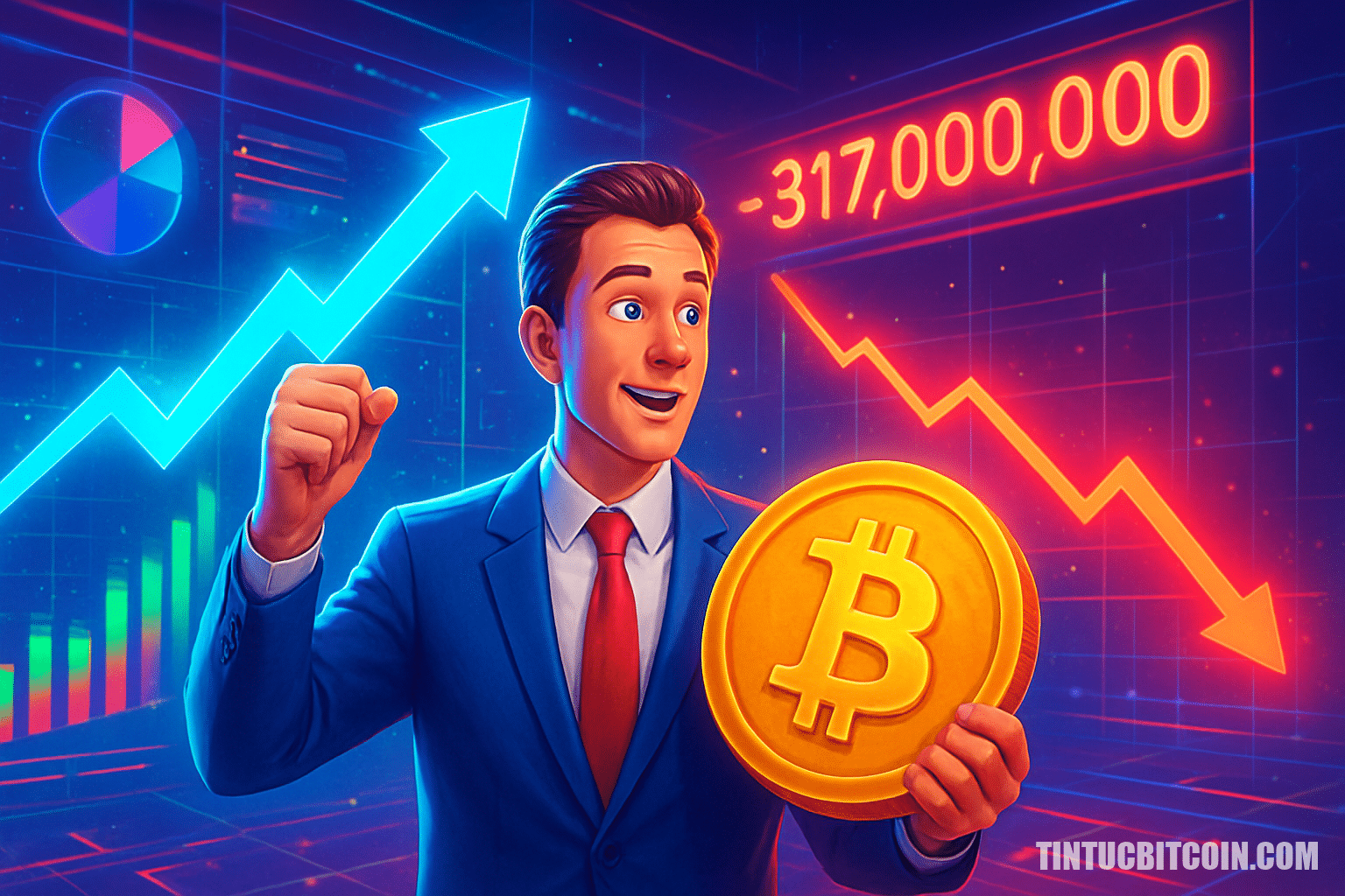 Nhà giao dịch Bitcoin vẫn giữ lệnh long dù lỗ 317 triệu USD/ngày