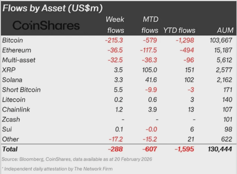 Институциональные потоки в XRP