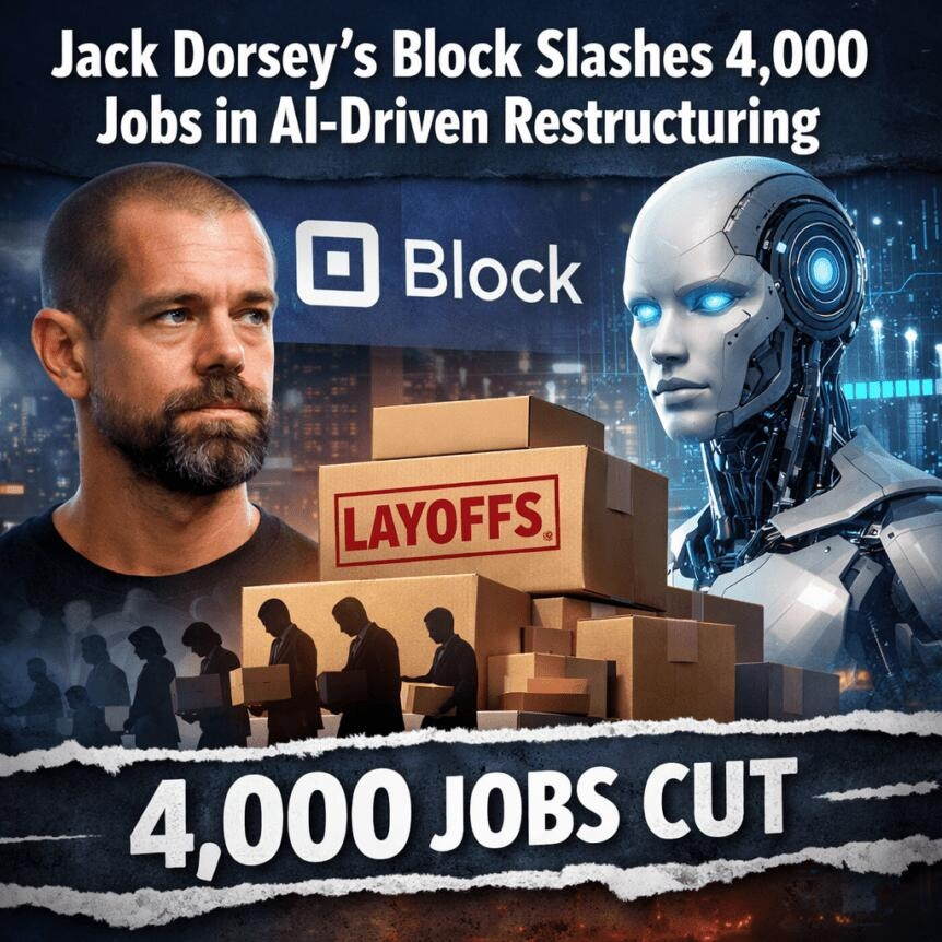 Jack Dorsey’s Block Slashes 4,000 Jobs In Ai-Driven Restructuring