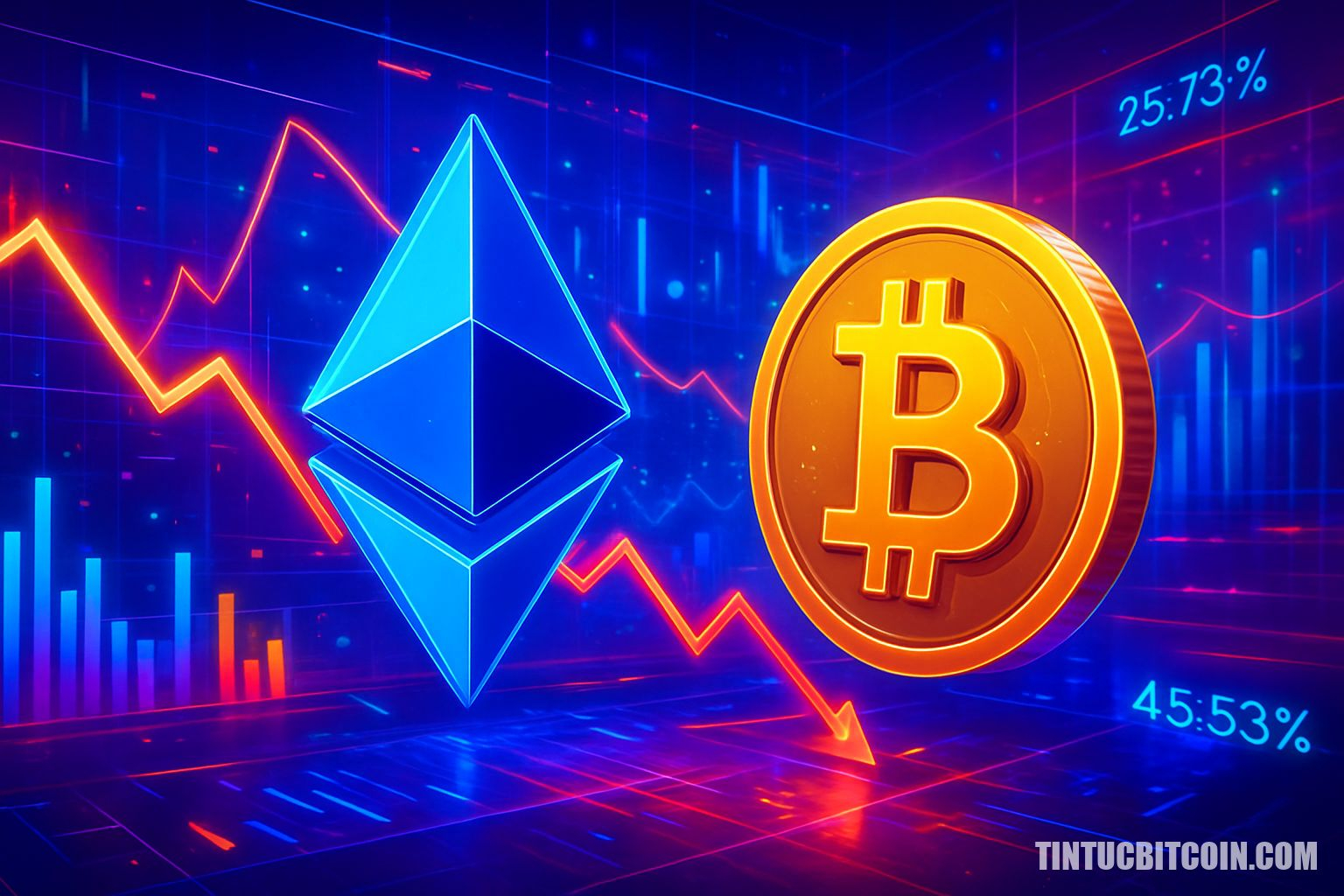 Ethereum chạm đáy 3 năm so với Bitcoin: Lịch sử báo gì tiếp theo?