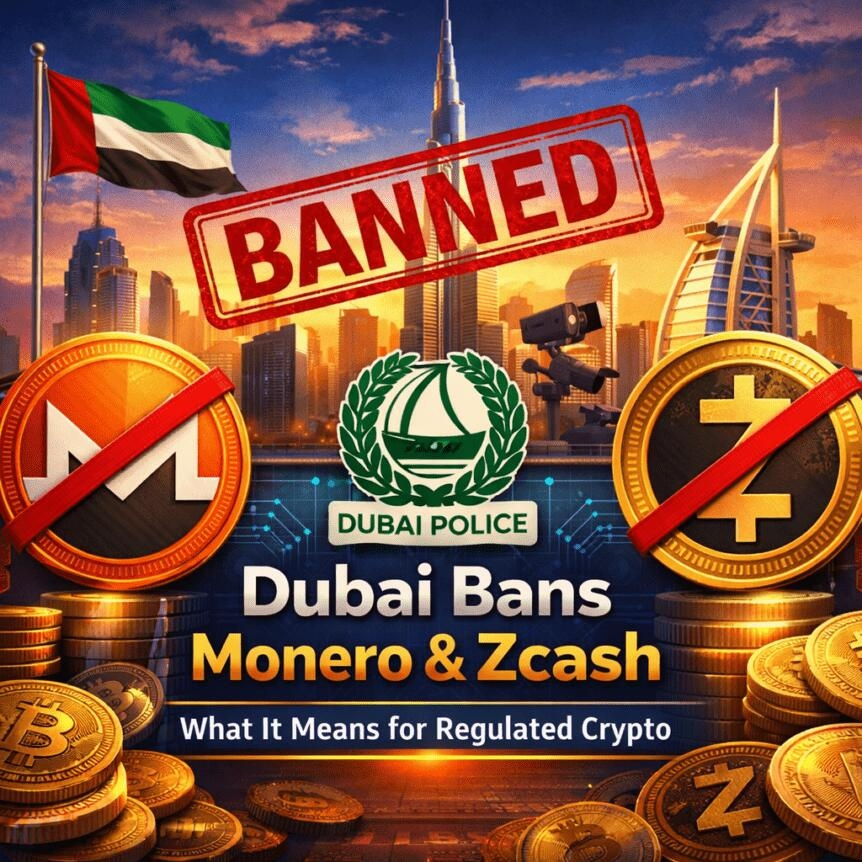 Dubai Bans Monero And Zcash: What It Means For Regulated Crypto