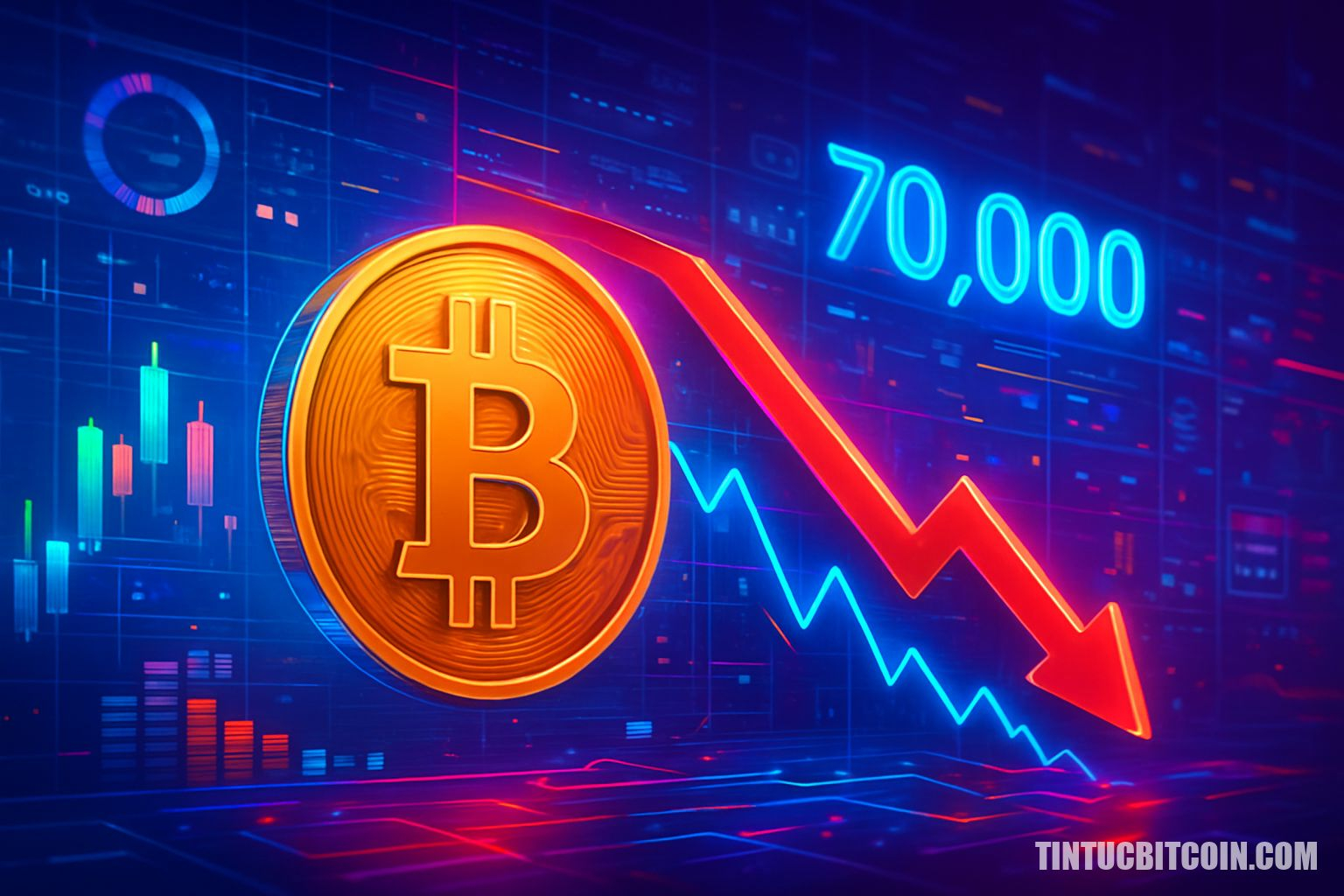 Bitcoin lao dốc về mức 2021 khi bán tháo dưới 70.000 USD
